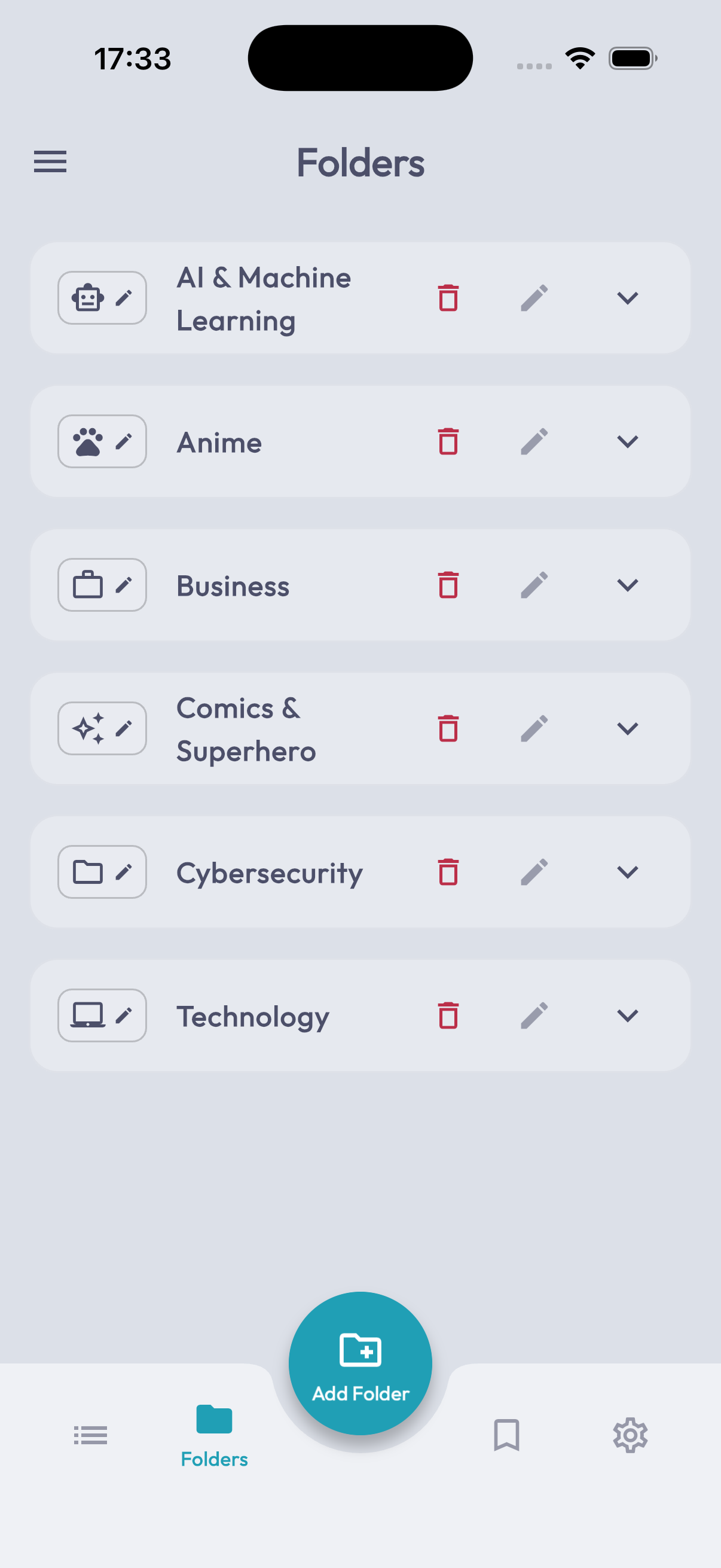 Light Latte theme folders